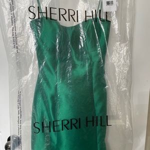 Sherri Hill prom dress, emerald green, size 0